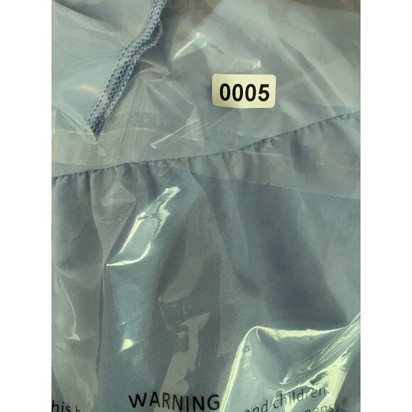 Smocked Sundress Womens Small Blue High Waisted Cottage Fairy Milkmaid - Picture 9 of 9